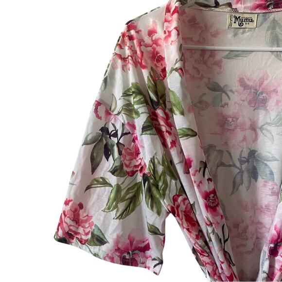Show Me Your Mumu Pink and Green Brie Floral Robe - One Size 🌸🌿🌸 - Picture 10 of 13